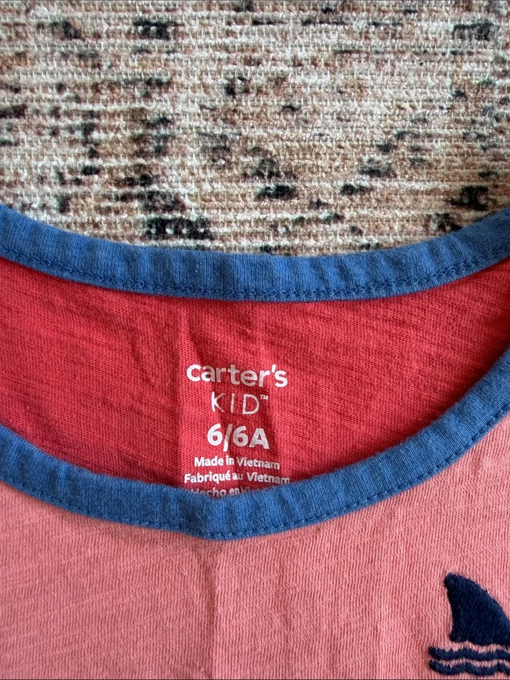 Carter's Colorblock Tank Top in Blue, Coral & Red
